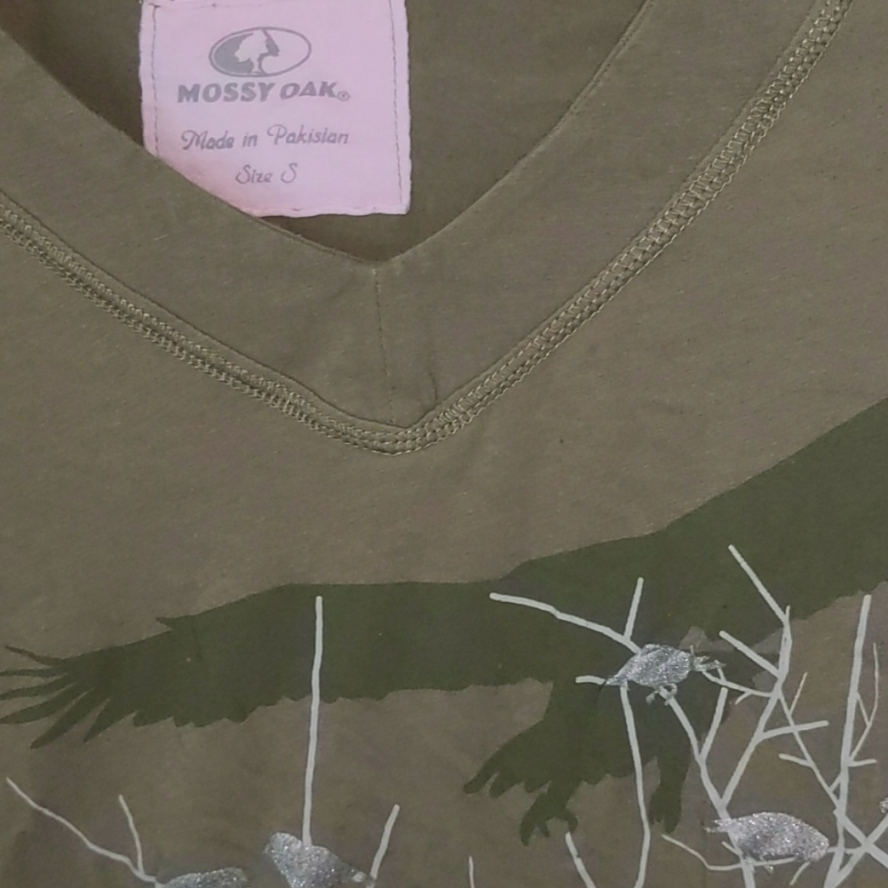 Mossy Oak Women's Size S Long Sleeve Camo Print Shirt - Picture 3 of 6